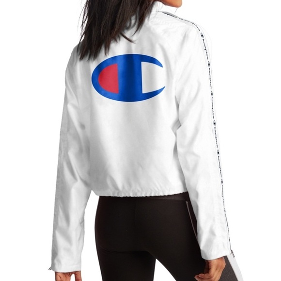 Champion Life Zipper Tape Cropped Jacket, Size 2X - Picture 3 of 10